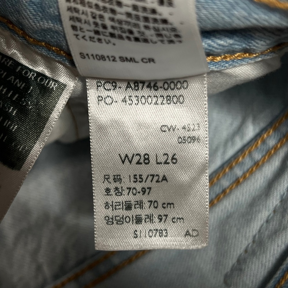 Vintage Levis 501 BIG E Light Wash Straight Leg Jeans W28 L26 A8746-0000 - Picture 3 of 15
